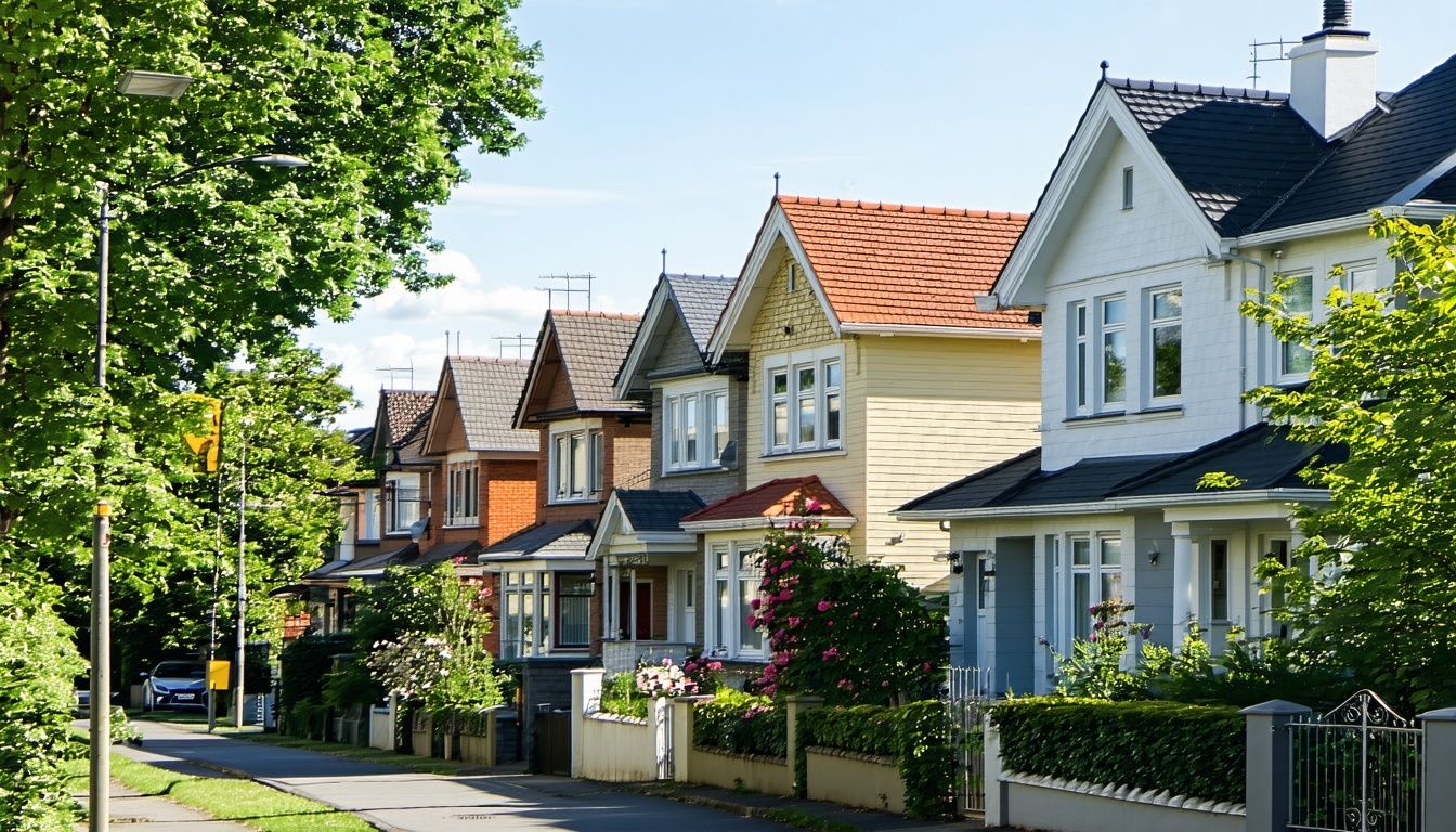 a photo of a homes in a beautiful neighbourhood-1